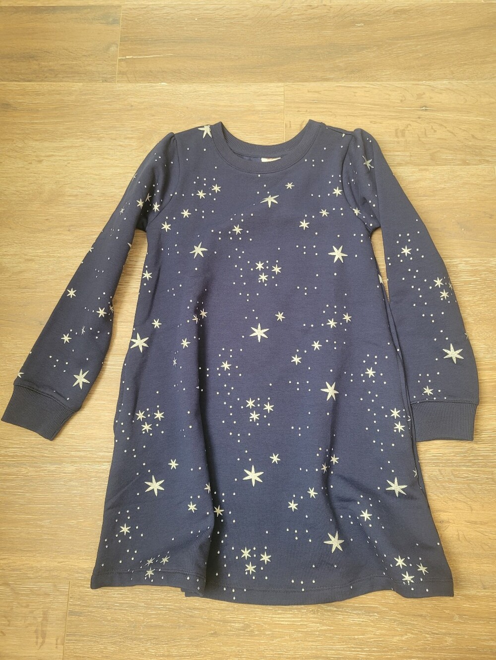 Navy Blue Hanna Andersson Girls' Sweatshirt Dress, Size 8